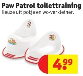 Promotie: Paw Patrol toilettraining