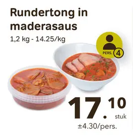 Promotie: Rundertong in maderasaus