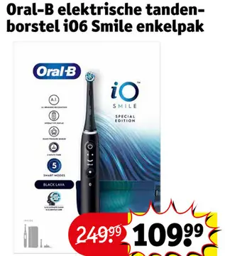 Aanbieding: Oral-B elektrische tandenborstel iO6 Smile enkelpak