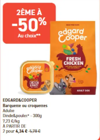 Offre: Barquette ou croquettes Adulte Dinde&poulet