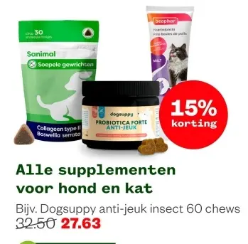 Aanbieding: Dogsuppy anti-jeuk insect chews