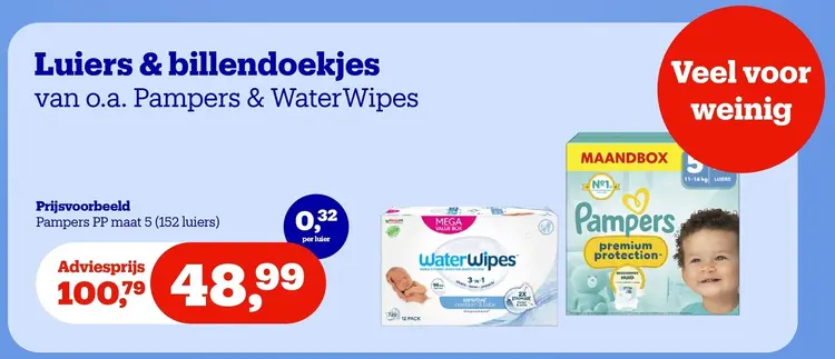 Aanbieding: Luiers & billendoekjes