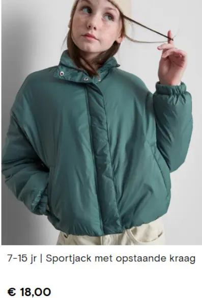 Aanbieding: Sportjack met opstaande kraag