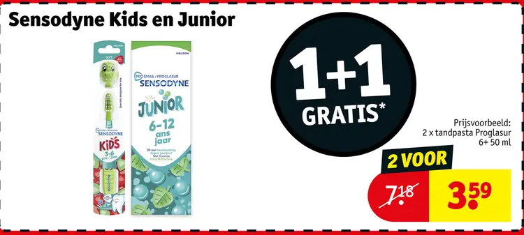 Promotie: Sensodyne Kids en Junior