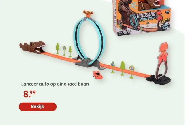 Aanbieding: Lanceer auto op dino race baan
