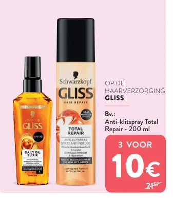 Promotie: Anti-klitspray Total Repair