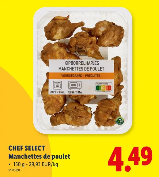 Offre: Manchettes de poulet