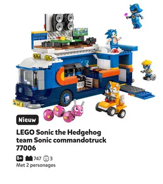 Aanbieding: LEGO Sonic the Hedgehog team Sonic commandotr