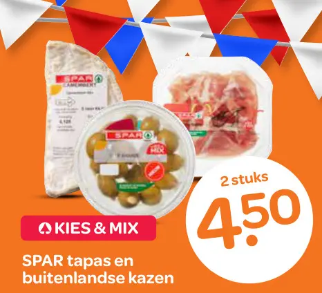 Aanbieding: Tapas en buitenlandse kazen