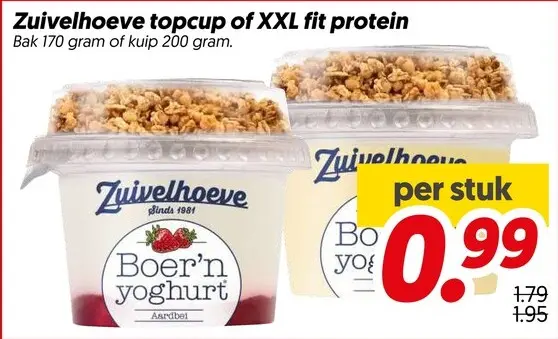 Aanbieding: Topcup of XXL fit protein