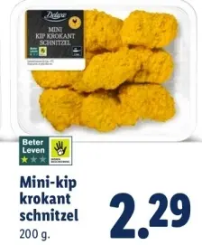 Aanbieding: Mini-kip krokant schnitzel