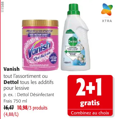 Offre: Vanish tout l'assortiment ou Dettol tous les 