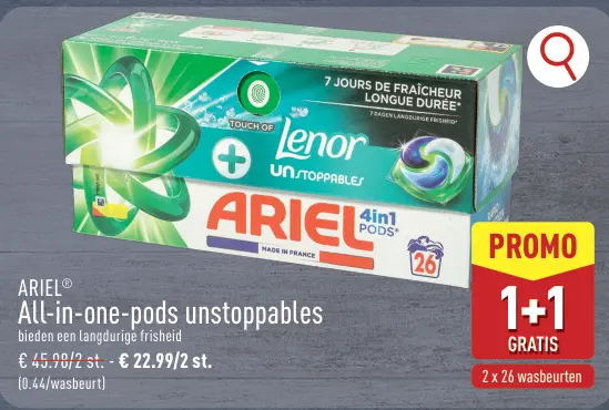 Promotie: All-in-one-pods unstoppables