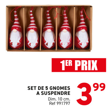 Offre: SET DE 5 GNOMES A SUSPENDRE