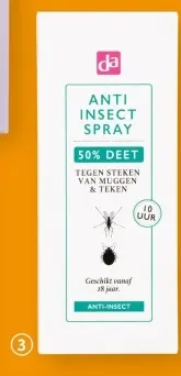 Aanbieding: Anti-insect spray 50% deet