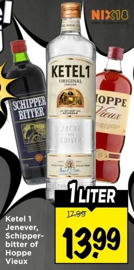 Aanbieding: Ketel 1 Jenever, Schipperbitter of Hoppe Vieux
