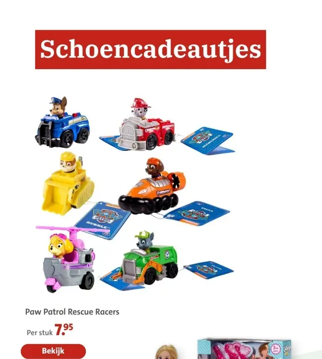 Aanbieding: Paw Patrol Rescue Racers
