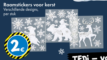 Aanbieding: Raamstickers voor kerst