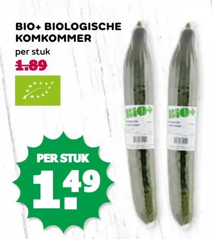 Aanbieding: Biologische komkommer