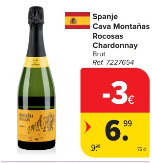 Promotie: Cava Montañas Rocosas Chardonnay Brut