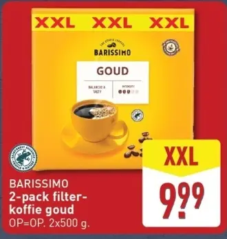 Aanbieding: BARISSIMO filter-koffie goud