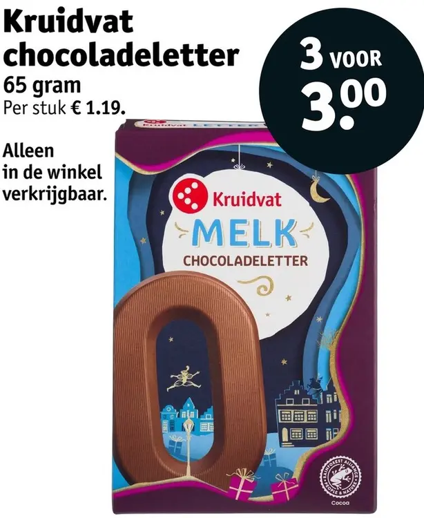 Aanbieding: Chocoladeletter
