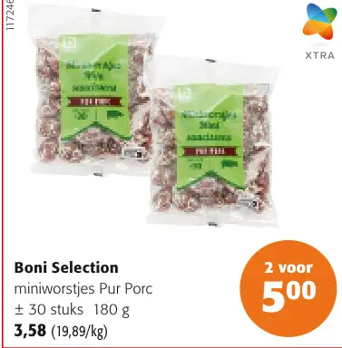 Promotie: Miniworstjes Pur Porc