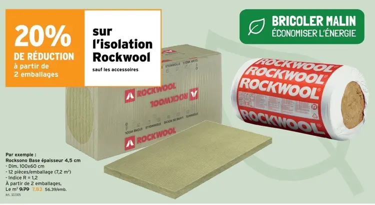 Offre: Rocksono Base épaisseur 4,5 cm