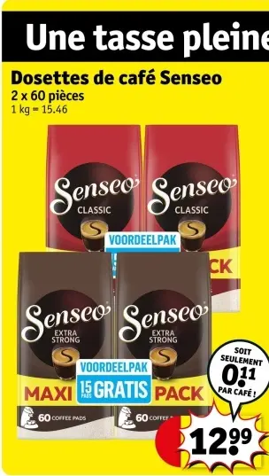 Offre: Dosettes de café