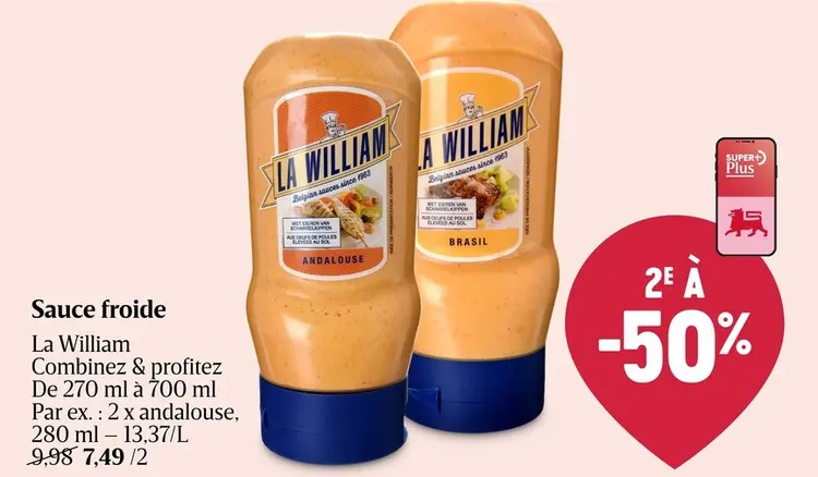 Offre: Sauce froide