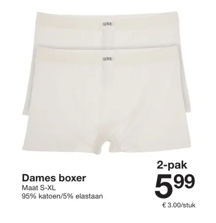 Promotie: Dames boxer