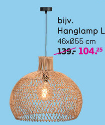 Aanbieding: Hanglamp Lisa - rotan - naturel