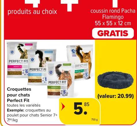 Offre: Croquettes pour chats Perfect Fit