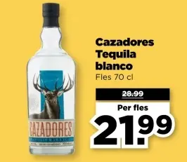 Aanbieding: Cazadores Tequila blanco