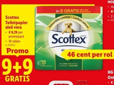 Promotie: Toiletpapier aloë vera