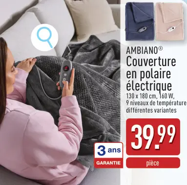 Offre: Couverture en polaire electrique