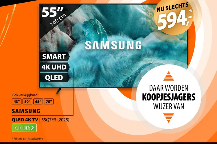 Aanbieding: Samsung QLED 4K 55Q7F3 (2025)