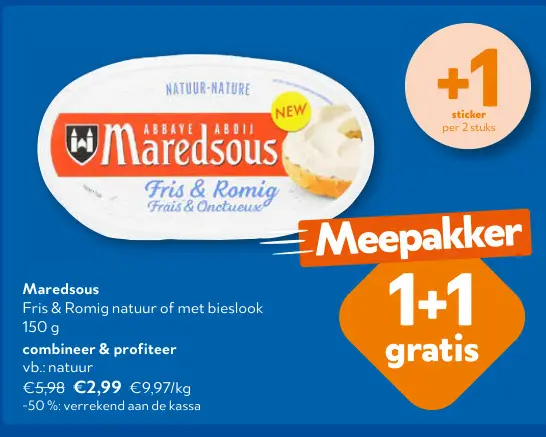 Promotie: Maredsous Fris & Romig