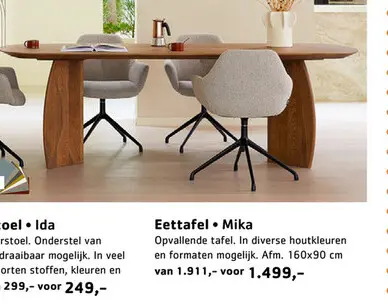 Promotie: Eettafel Mika