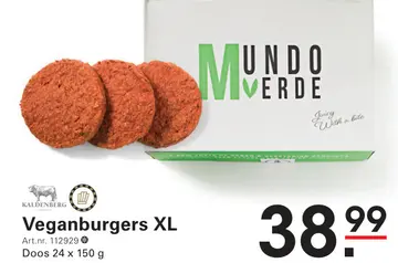 Aanbieding: Veganburgers XL