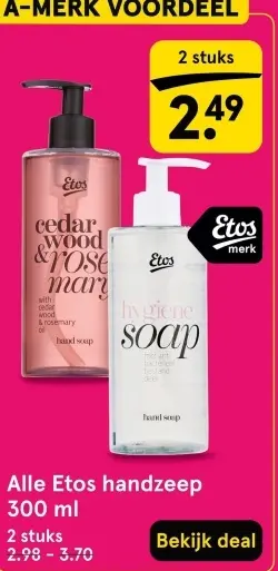 Aanbieding: Alle Etos handzeep