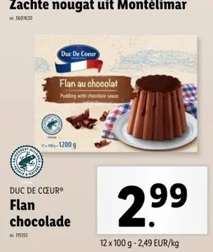 Aanbieding: Flan chocolade