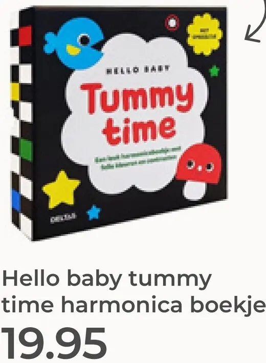 Aanbieding: Hello baby Tummy time harmonica boekje