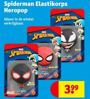 Aanbieding: Spiderman Elastikorps Heropop