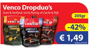 Aanbieding: Venco Dropduo's