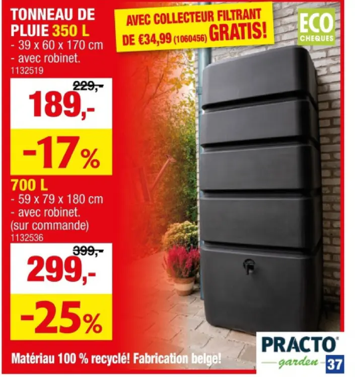 Offre: Tonneau de pluie