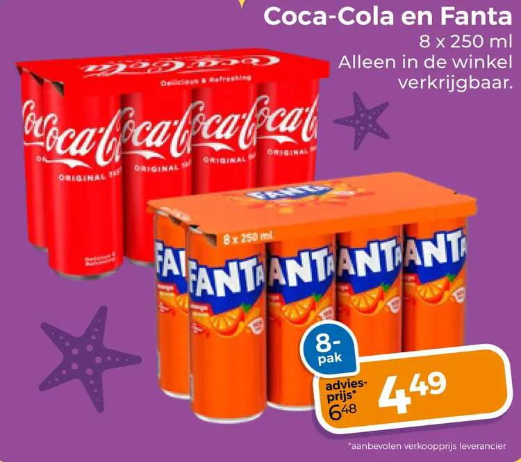 Aanbieding: Coca-Cola en Fanta