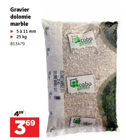 Offre: Gravier dolomie marble