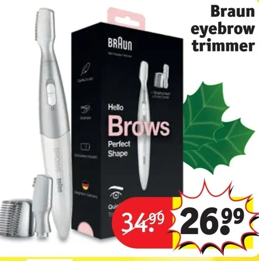 Promotie: Braun eyebrow trimmer
