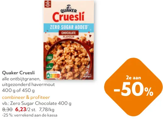 Promotie: Alle ontbijtgranen, uitgezonderd havermout